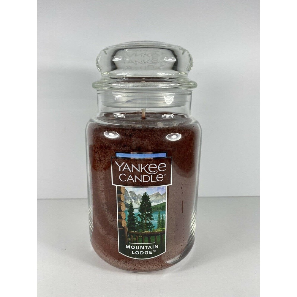 Yankee Candle Mountain Lodge Large Size 22 Oz Jar New Dark Brown